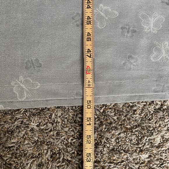 Vintage Maxi Dress Plus Size 14W 14 Gray Silver Butterfly Sleeveless Stretch 90s - Picture 15 of 16